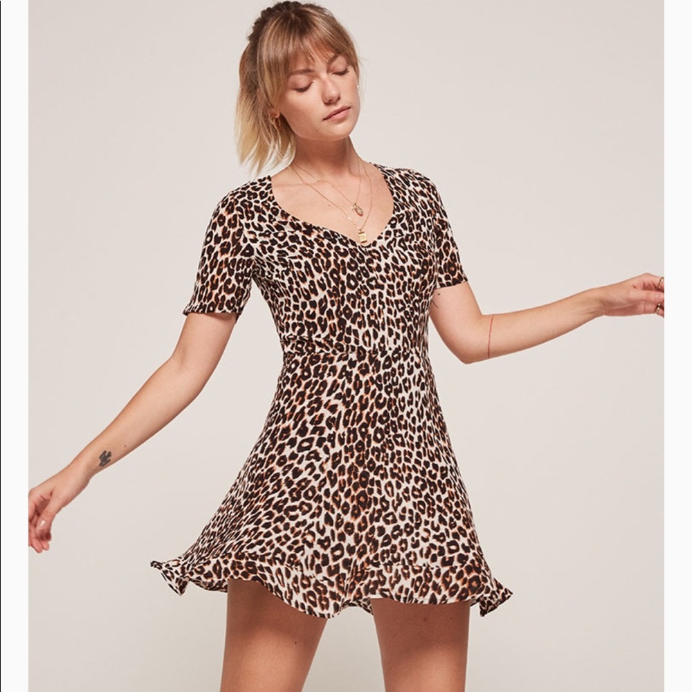 Reformation Gabriella Dress in Moxie